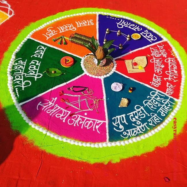 a colorful table cloth with writing on it