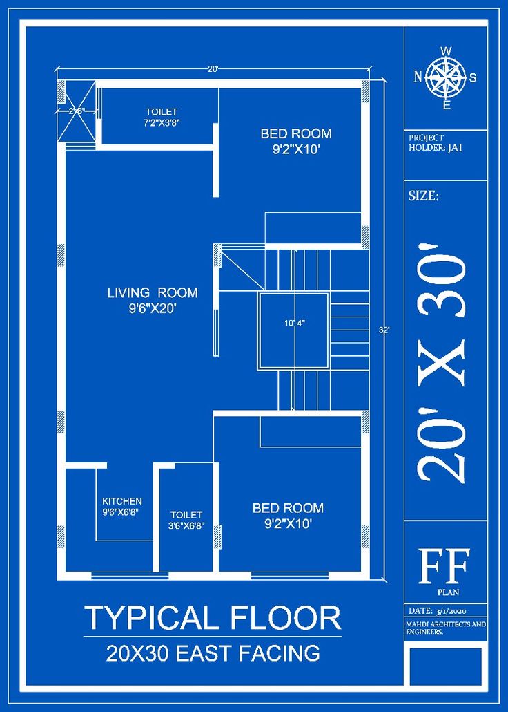 a blueprint shows the floor plan for a two bedroom apartment with an attached loft