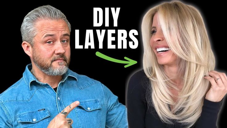 Easy DIY Layered Haircut ANYONE CAN DO! Interior Layers Haircut, Diy Front Layers Haircut, Bad Layers Haircut, Diy Layered Haircut Tutorial At Home, Diy Layers In Hair At Home, How To Cut Hair In Layers Step By Step, Diy Long Layered Haircut, Ghost Layers Haircut, Diy Layered Haircut