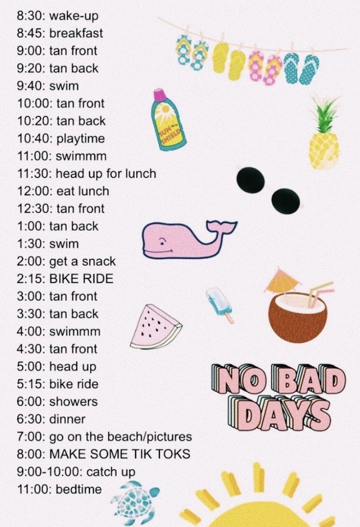 a poster with the words no bad days written in different colors and font on it