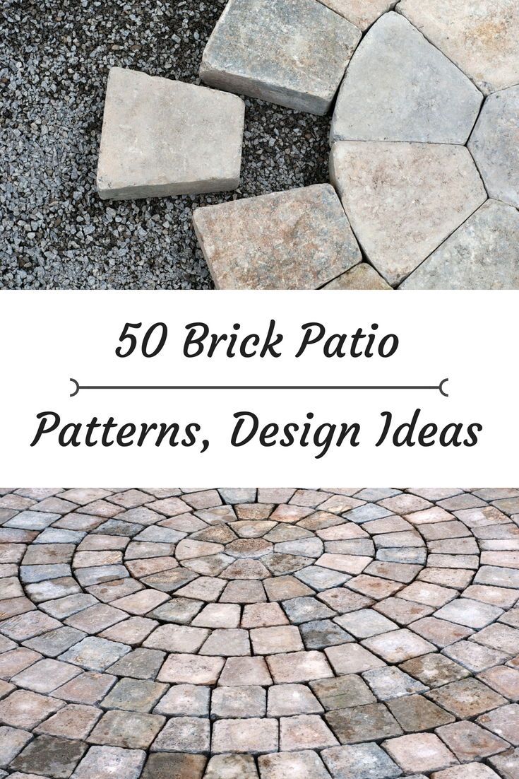 an image of brick patio patterns, designs and ideas for your yard or garden area