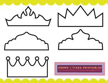 Kids Crown Printable, Paper Crown Template, Baby Onesie Template, Crown Outline, Letter D Crafts, Crown Template, Crown Svg, Handmade Tiaras, Royal Icing Transfers