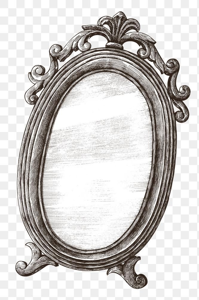 an old fashioned oval frame drawing, hd png downloads to use on your phone