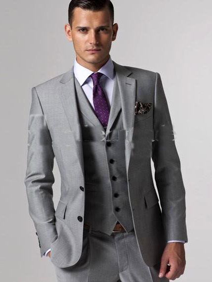 different suits for men | Men Wedding Suits | Latest Men Wedding Suits | Menfashionz.com Groomsmen Attire Grey, Best Man Suit, Wedding Suits Men Grey, Mens Wedding Attire, Light Grey Suits, Man Suit, Groom Tuxedo, Wedding Suits Groom, Vest And Tie