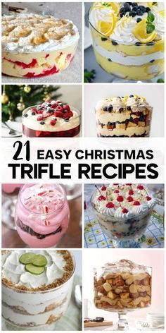 twelve easy christmas trifle recipes