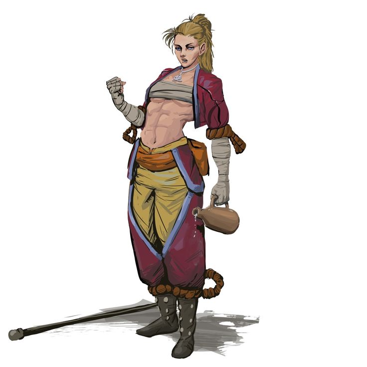 Monk, female, fighter, drunk, drunken, fist, staff Monk Character Art, Ttrpg Ideas, Dnd Monk, Monk Dnd, Dnd Stories, Character And Setting, Dungeons And Dragons Characters, Martial Artists, Martial Artist