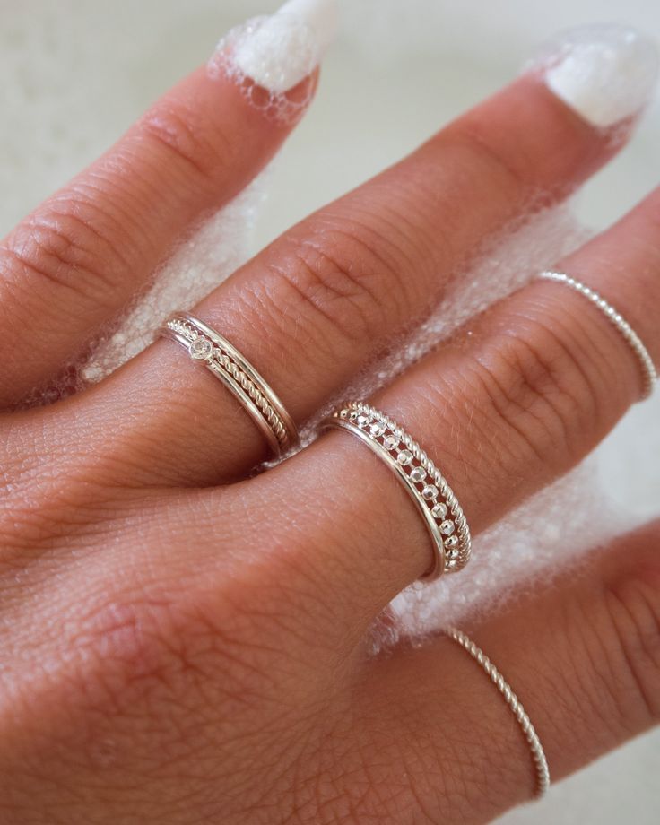 A timeless statement piece that gives everyday luxe. Crafted with a dainty stone and available in either gold or silver. A perfect addition to your ring stack. Gold filled or sterling silver Cubic zirconia Available in sizes 6, 7 and 8 1mm band Ring Stack Gold, Ring Stack, Stacking Rings, Statement Pieces, Gold Filled, Cubic Zirconia, Band, Sterling Silver, Ring