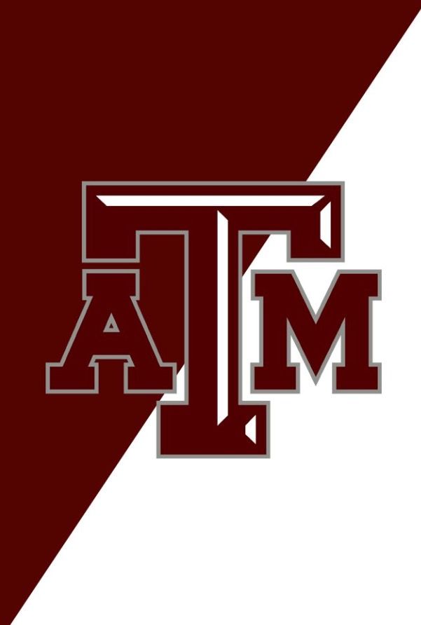 the texas a's logo on a maroon and white background