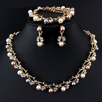 OUR NEW WOMEN'S PEARL DECORATED NECKLACE AND EARRINGS JEWELRY SET - DON'T MISS IT! Forget everything you knew about this type of product. Here is our new top class Women's Pearl Decorated Necklace and Earrings Jewelry Set! We are glad to show you this product because it is made of high quality materials only. Moreover, we took several measures in order to reduce the cost of our products. Therefore, this offer is going to be very attractive. So, do not lose your chance to buy our Pearl Decorated Pearl Bridal Jewelry Sets, Pearl Wedding Jewelry Sets, Pearl Wedding Necklace, Vine Jewelry, Pearl Necklace Wedding, Pearl Bridal Jewelry, Pearl Jewelry Wedding, Earring Sets, Pearl Jewelry Sets