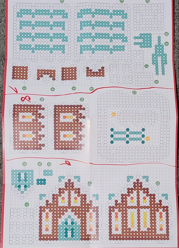 a cross stitch pattern with numbers and letters on it