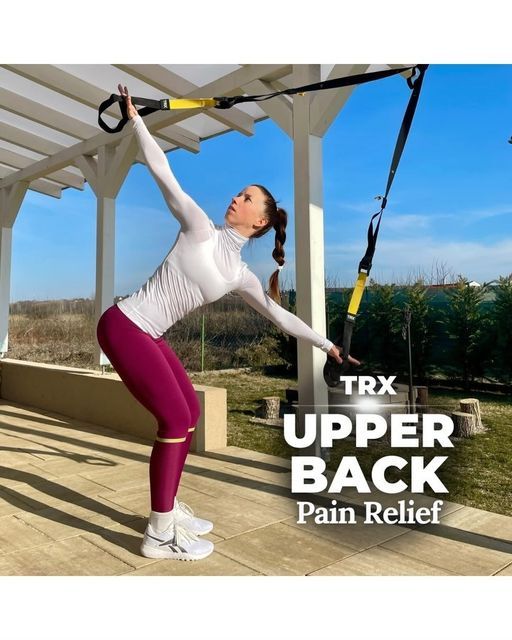 a woman is doing exercises on the porch