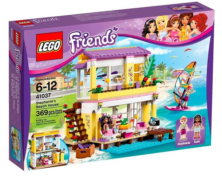 the lego friends beach house is in its box