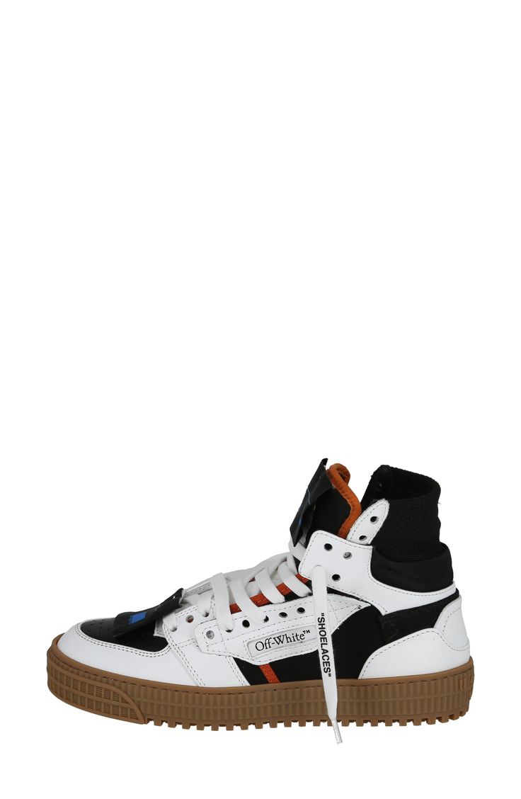 Off-White reintroduces their iconic court-inspired high-top sneaker in laid-back suede with colorpop overlays, herringbone treads and a brand-signature zip tag. Leather and textile upper and lining/rubber sole Made in Italy Designer Shoes Black Owned/Founded High Top Sneaker, Shoes Black, High Top, Herringbone, Designer Shoes, Black Shoes, High Top Sneakers, Rubber Sole, White And Black