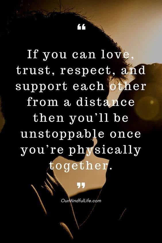 a man kissing a woman with the quote if you can love, trust respect and support each other from a distance then you'll be unstoppable once you're physically you're physically