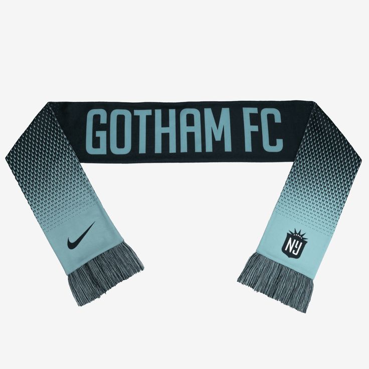 the nike scarf is designed to match the new york city soccer team's uniform