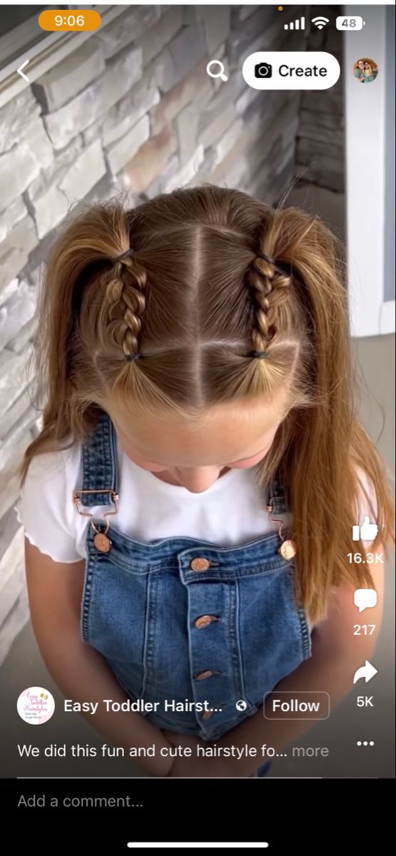 Little Kid Hairstyles Easy, Encanto Hairstyles, Hairstyles For Girls Easy Kid, Kid Hair Dos, Four Year Old Hairstyles, Hair Styles Little Kids, Hair Styles Toddler Girl Easy, Picture Day Kindergarten Hair, Cute Hairstyles For Kindergarten