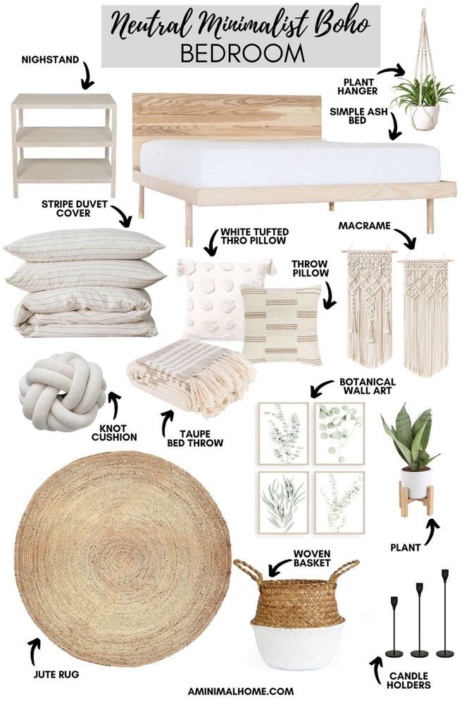 a bedroom with white furniture, pillows and plants on the bedding is featured in this post