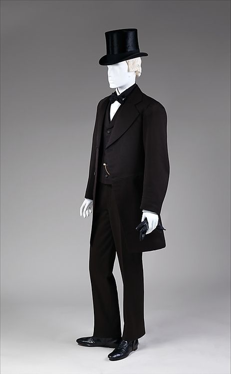 Suit    1867-1868 Sack Suit, Gail Carriger, 19th Century Men, Victorian Men, Vintage Mens Fashion, Period Outfit, Antique Clothing, Retro Men, Black Suit