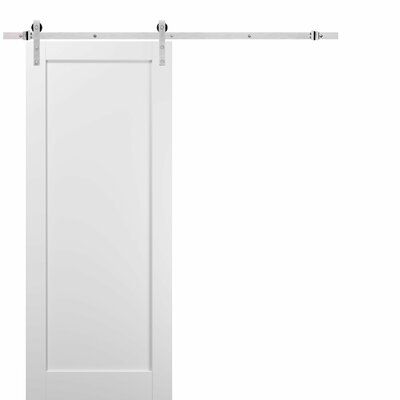 an open white door on a white background