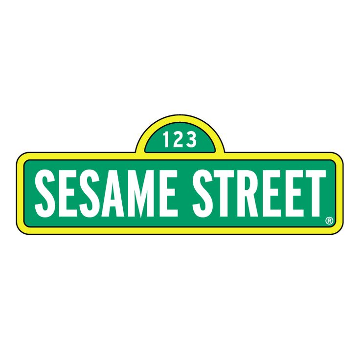 the sesame street sign is green and yellow