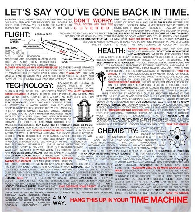 an advertisement with words written in red and black on the back of a newspaper page