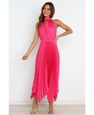 Vestidos Color Rosa, Elegant Midi Dresses, Dress Sleeve Length, Party Kleidung, Solid Color Dress, Vestido Casual, Homecoming Dress, Waist Dress, Styl Vintage