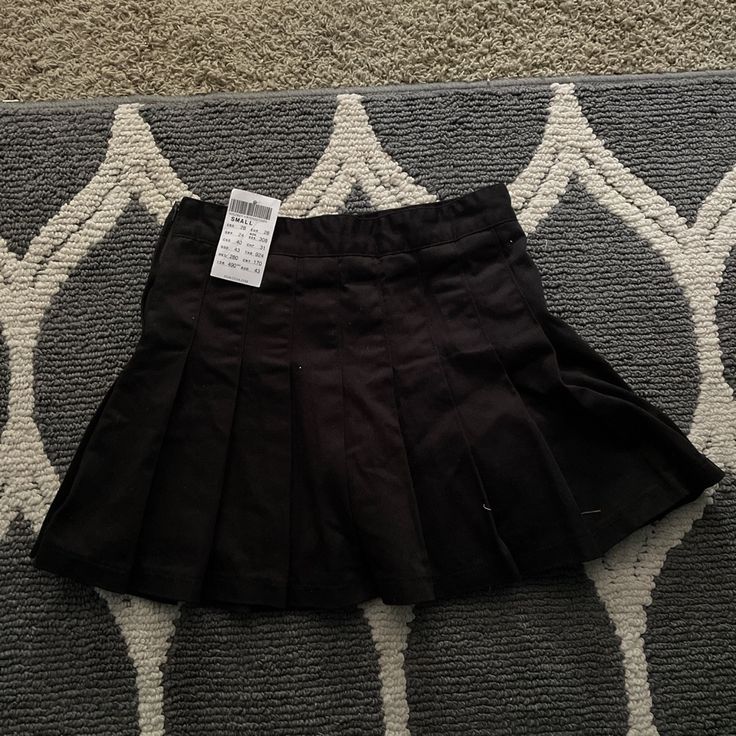 Brandy Skirt. Honestly It’s A Size Medium. New With Tags. Black Mini Skirt For School, Black Cotton Mini Pleated Skirt, Black School Skirt For Spring, Trendy Black Mini Hem Skort, Black Mini Skirt For School In Spring, Trendy Black Mini Skort, Black Mini Skirt For Spring School Occasion, Cotton Mini Length Skort For Night Out, Cotton Mini Skort For Night Out