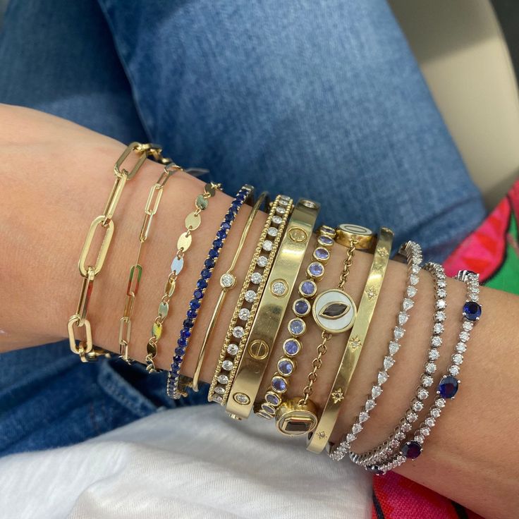 The perfect pop of color to add to your wrist stack. Choose your favorite color or stack all three for a wrist stack that stands out! Xoxo Jewelry, Gold Bracelets Stacked, Preppy Jewelry, Jewelry Tattoo, Dope Jewelry, Jewelry Fashion Trends, Classy Jewelry, Jewelry Essentials, Funky Jewelry