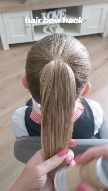 Ponytail Hairstyle Ideas, Cute Toddler Hairstyles, Barbie Hairstyle, Girl Hair Dos, Girls Hairstyles Easy, Ponytail Hairstyle, Toddler Hairstyles Girl, Bow Hairstyle, Trendy Hairstyle