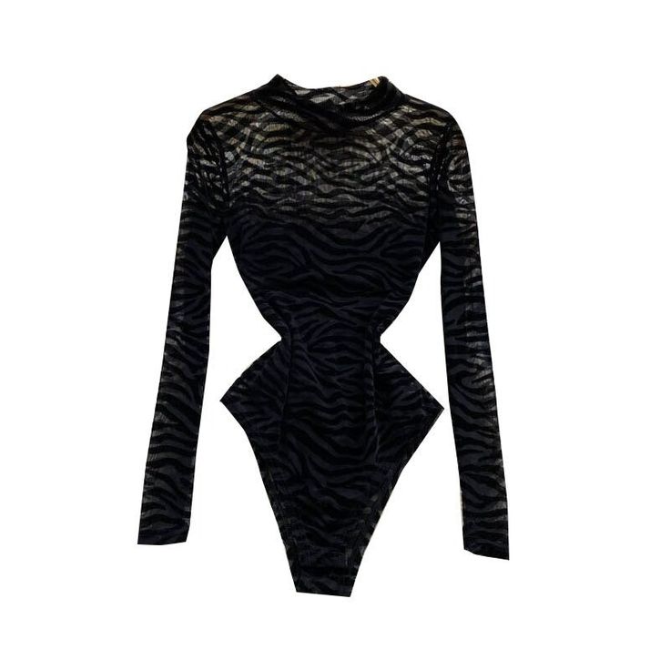 Get your hands on this gorgeous Black Mesh Long-Sleeved One-Piece Bodysuit and add a little unique style to your wardrobe. This outfit is available in one exclusive black color! The exclusivity of the color makes this one-piece bodysuit unbelievably classy. Even with its uniqueness, this outfit is very comfortable to wear. This outfit can be used in various events with comfort and class. This bodysuit is made from the highest quality rayon and polyester which makes it easy to wash and care for. Fall Party Long Sleeve Bodysuit, Party Bodysuit With Long Sleeves, Chic Long Sleeve Bodysuit For Night Out, Trendy Black Bodysuit For Club, Trendy Black Club Bodysuit, Black Bodysuit For Party In Fall, Black Bodysuit For Fall Party, Fitted Black Bodysuit For Club, Black Bodysuit For Party Occasions In Fall