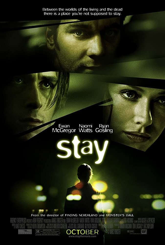 a movie poster with the words stay on it