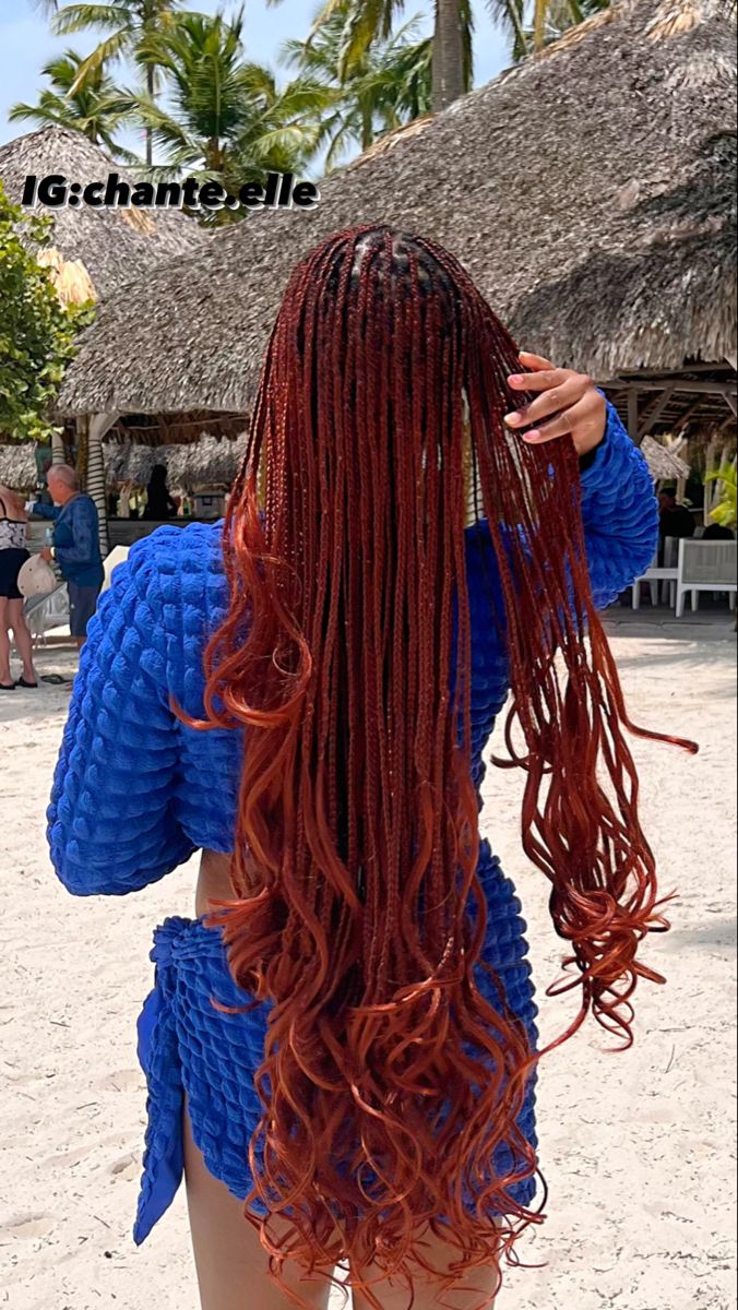 Layered French Curl Braids, Pony Braids, Spiral Braids, Holiday Braids, Red Braids, French Curl Braids, Overnight Braids, French Curls, Curl Braids