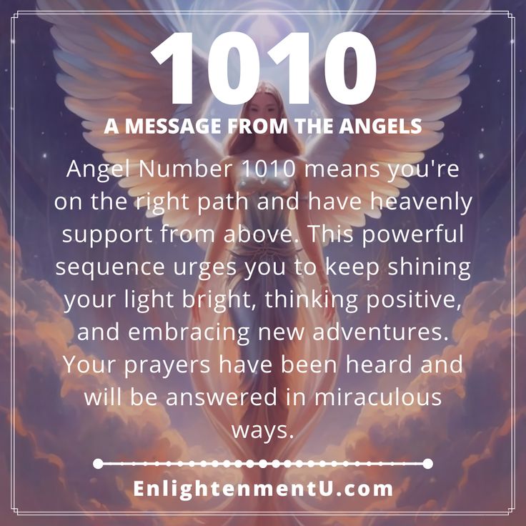 Angel Number 1010 means you're on the right path and have heavenly support from above. This powerful sequence urges you to keep shining your light bright, thinking positive, and embracing new adventures. Your prayers have been heard and will be answered in miraculous ways. Meaning Of 1010 Angel Numbers, 1010 Spiritual Meaning, 1010 Angel Number Meaning, 1010 Meaning, Angel Number 1010 Meaning, 1010 Angel Number, Angels Numbers, Spiritual Awakening Signs, Numerology Life Path