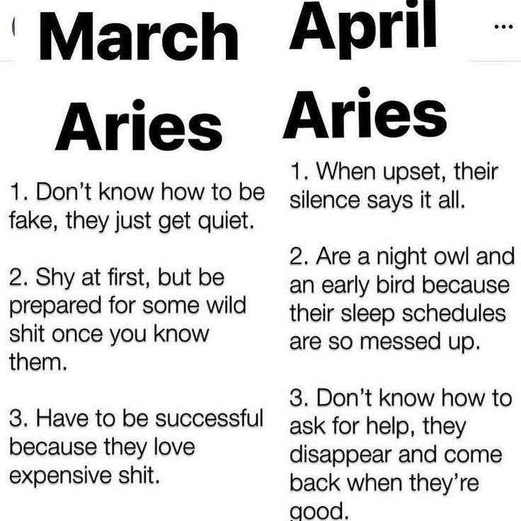 an advertisement with the words march aries are in black and white text on it