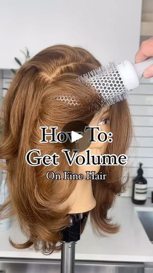 Hair Volume Tricks, Curling Fine Hair, Volume Haircut, Fine Hair Volume, Blowout Curls, Fine Flat Hair, Behind The Chair, Fabulous Hair, Medium Short Hair