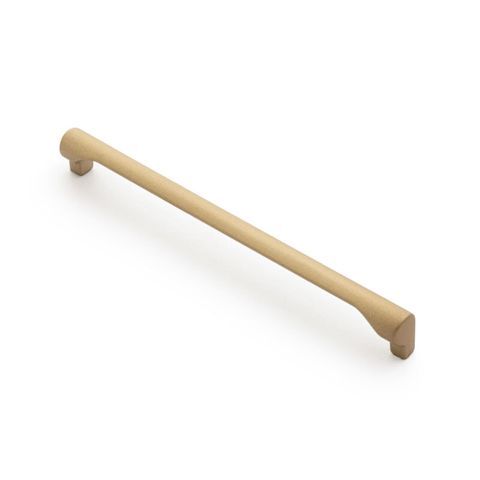 a wooden handle on a white background