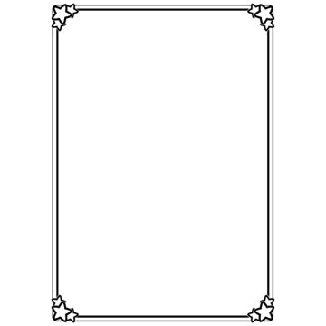 a black and white drawing of a square frame with an ornate design on the bottom