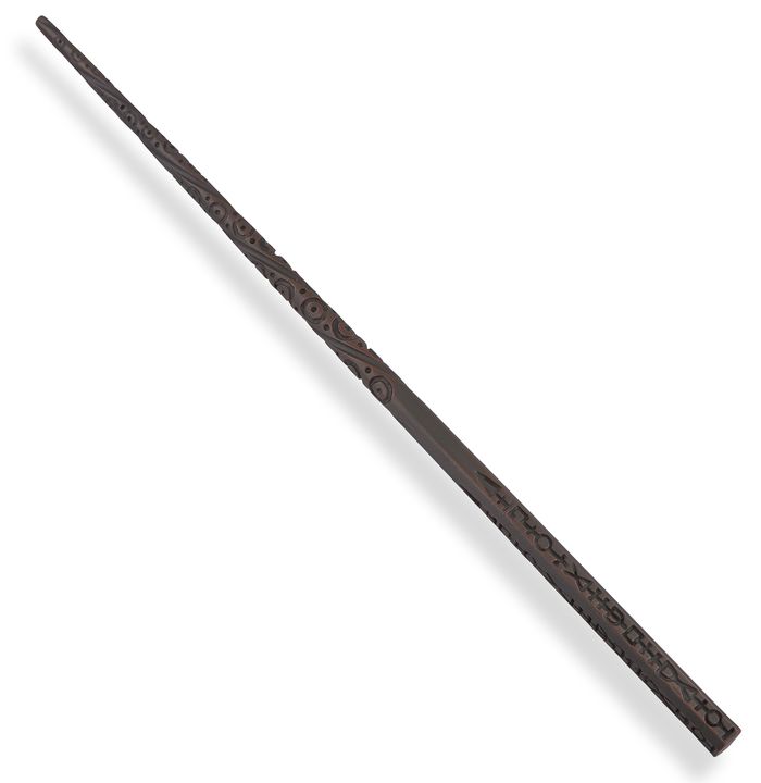 an old wooden stick on a white background