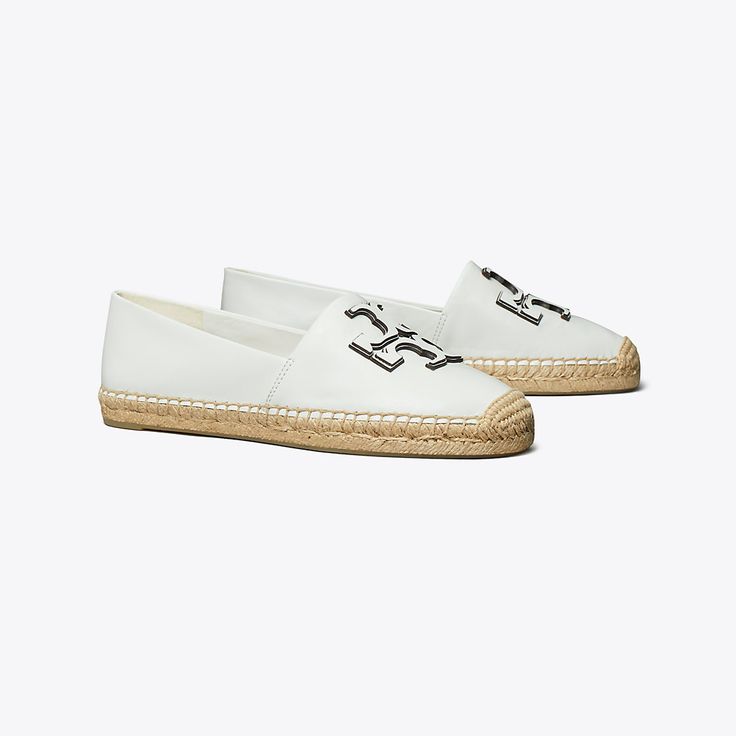 A timeless warm-weather shoe, crafted in soft leather. The Ines Espadrille features a double-stacked leather logo and a jute platform. Pair with jeans or a dress for a classic seasonal style. Designer Espadrilles, Footwear Design Women, Handbag Shoes, Leather Logo, Seasonal Fashion, Leather Working, Strap Sandals, Warm Weather, Women Empowerment