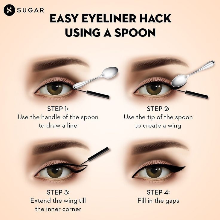 Spoon Eyeshadow Trick, Unique Eye Makeup, Easy Eyeliner, Eye Make Up Videos, Eye Eyeliner, Eyeshadow Styles, Makeup For Older Women, Makeup Order, Learn Makeup