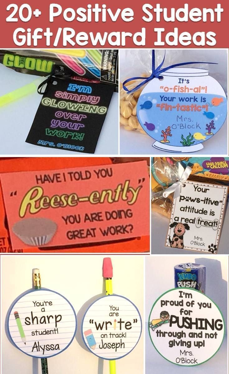 20 positive student gift / reward ideas