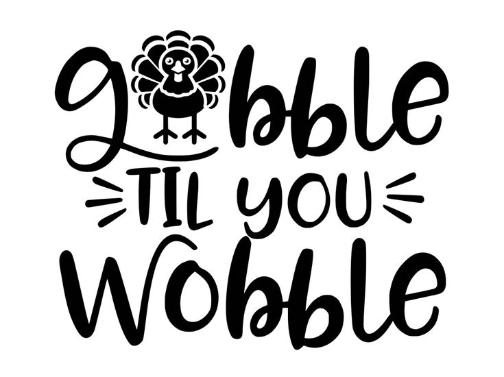 a black and white sign that says, i'll be til you wobble