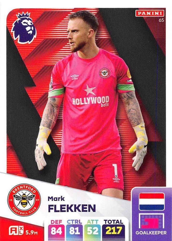 a soccer card with the name mark flecken on it's chest and hands