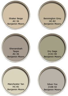 the different shades of paint that are used for walls and floors in this home decorating project