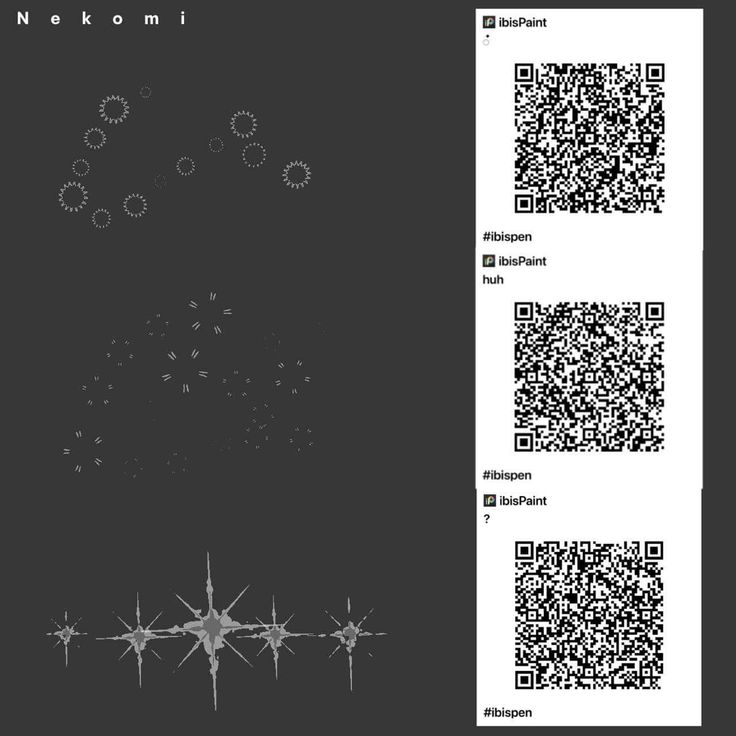 a black and white photo with qr code on the bottom right side, and an image of two stars in the middle