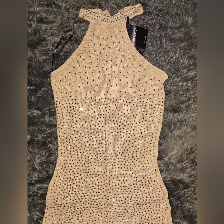 Nwt Forever 21 Sheer Lined Tan Jeweled Dress Sz S Forever 21 Mini Length Bodycon Dress For Party, Glamorous Spring Dresses From Forever 21, Forever 21 Summer Party Dresses, Fitted Forever 21 Dress For Going Out, Fitted Forever 21 Dress For Night Out, Glamorous Forever 21 Dress For Spring, Forever 21 Stretch Mini Dress For Party, Forever 21 Stretch Party Dress, Forever 21 Stretch Dress For Night Out