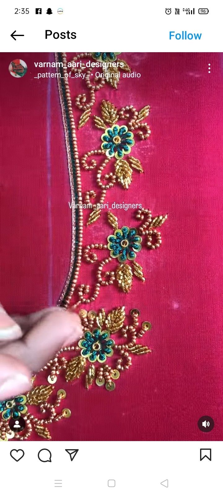 Zig Zag Stitch Aari Design Image, Half Sleeve Aari Work Blouse Design, Zig Zag Stitch Aari Design, Sleeve Aari Work, Kodi Design, Aari Work Blouse Design, Dress Designs For Stitching, Zig Zag Stitch, Aari Design