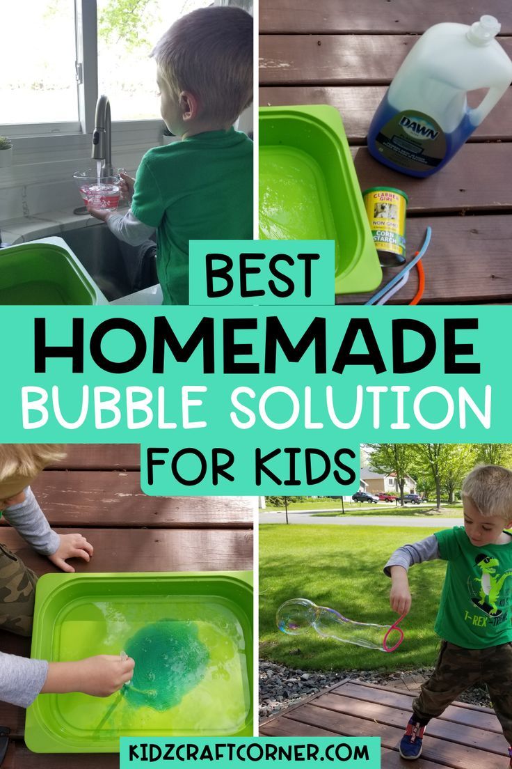 the best homemade bubble solution for kids to use in their playrooms and kitchen