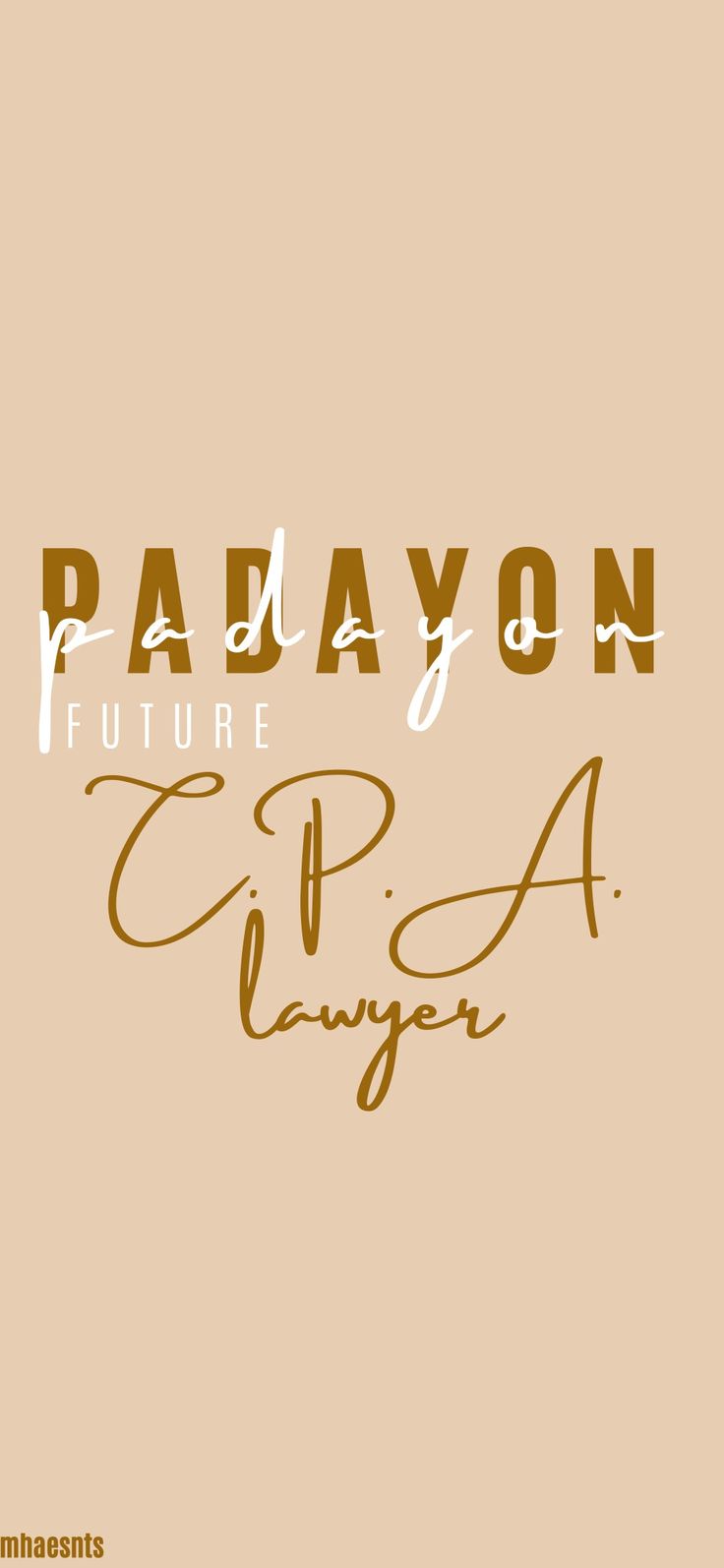 the words papaayon, future ciana on a beige background