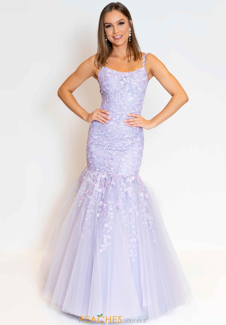 Sherri Hill Dress 53826 | PeachesBoutique.com Mermaid Hem Tulle Gown With Fitted Bodice, Tulle Gown With Fitted Bodice And Mermaid Hem, Tulle Mermaid Dress With Fitted Bodice For Prom, Mermaid Gown With Sweep Train And Fitted Bodice, Fitted Bodice Mermaid Dress, Mermaid Dress With Corset Back For Gala, Prom Season Mermaid Silhouette Gown With Fitted Bodice, Mermaid Gown With Fitted Bodice For Prom Season, Fitted Bodice Mermaid Dress For Gala